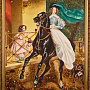Картина янтарная "Всадница" 60х80 см, фотография 2. Интернет-магазин ЛАВКА ПОДАРКОВ