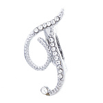 0071329/ДББКГС516886 Бижутерия БРОШЬ БУКВА"Г" серебристая