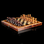 Шахматы с янтарными фигурами "Классические"