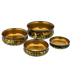 0039734 Хохлома Набор из 4-х салатниц (Высшая категория) 61190000004