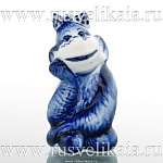 /коб Гжель СКУЛЬПТУРА "ОБЕЗЬЯНКА  МИЛА" 