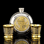 0035339/МЗ-278/2 Златоуст НАБОР в дорогу:ФЛЯЖКА+2стопки