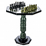 Стол шахматный из камня с фигурами, фотография 1. Интернет-магазин ЛАВКА ПОДАРКОВ