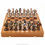 Шахматы деревянные "Бородино" с фарфоровыми фигурами, фотография 6. Интернет-магазин ЛАВКА ПОДАРКОВ
