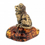 Статуэтка с янтарем "Лев с щитом", фотография 2. Интернет-магазин ЛАВКА ПОДАРКОВ