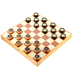 0056193/RTD-3700 Шашки взрослые "Светлое настоящее-темное прошлое" 43*43см