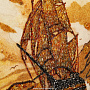 Картина янтарная "Шторм" 60х80 см, фотография 4. Интернет-магазин ЛАВКА ПОДАРКОВ