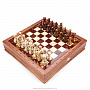 Шахматы из камня в ларце 32*32 см "Европейские", фотография 1. Интернет-магазин ЛАВКА ПОДАРКОВ