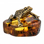 Статуэтка с янтарем "Болотная жаба", фотография 1. Интернет-магазин ЛАВКА ПОДАРКОВ