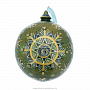 Новогодний елочный шар с росписью "Зима. Сельский храм", фотография 3. Интернет-магазин ЛАВКА ПОДАРКОВ