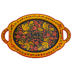 0069592  Хохлома ПОДНОС "Ягогды" 30*20см
