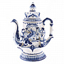 Чайник "Сказка". Гжель, фотография 3. Интернет-магазин ЛАВКА ПОДАРКОВ
