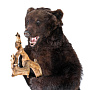 Чучело медведя с посохом, фотография 5. Интернет-магазин ЛАВКА ПОДАРКОВ
