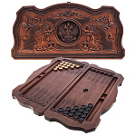 0070592 Изделие из дерева Нарды Герб РФ 0.60*0,30*0,08