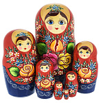 Матрешка "Розочка" 7 мест