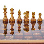 Шахматы с инкрустацией и фигурами из янтаря 28х28 см, фотография 2. Интернет-магазин ЛАВКА ПОДАРКОВ