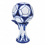 Статуэтка-кубок "Мяч". Гжель, фотография 2. Интернет-магазин ЛАВКА ПОДАРКОВ