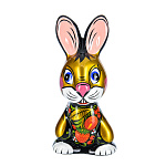 0069864 Хохлома Скульптура СИМВОЛ ГОДА 2023 "КРОЛИК" 5*5*10см 9437.23