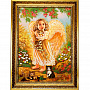Янтарная картина "Ангел и котята" 60х80см, фотография 1. Интернет-магазин ЛАВКА ПОДАРКОВ