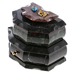 0053734/0003 Нат.камень КОМОД с крышкой  170*110*130 мм