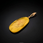 Кулон из янтаря (золото 585*) 4.4 гр.