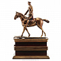 Деревянная резная скульптура "Жуков на коне". Высота 53 см, фотография 4. Интернет-магазин ЛАВКА ПОДАРКОВ