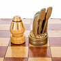 Эксклюзивные большие деревянные шахматы "Животный мир" 60х60 см, фотография 3. Интернет-магазин ЛАВКА ПОДАРКОВ