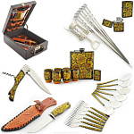 0021092 Хохлома Набор для пикника  "Дорожный" №4 (в/кат.) 6509