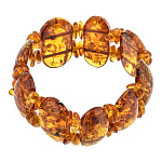 100375/29-35,9 Янтарь натуральный Браслет ч/з гальку