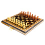 Шахматы складные с инкрустацией и фигурами из янтаря 34х34 см, фотография 13. Интернет-магазин ЛАВКА ПОДАРКОВ