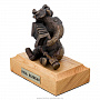 Бронзовая статуэтка "Мишка-гармонист", фотография 3. Интернет-магазин ЛАВКА ПОДАРКОВ