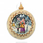 Новогодний елочный шар с росписью "Зимний сюжет", фотография 1. Интернет-магазин ЛАВКА ПОДАРКОВ