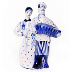  Гжель Скульптура "Прогулка" Авт. Бидак В. и Н 