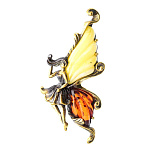 0045037/1420.4 Брошь Бабочка Фея Ажурная (комбинированный)