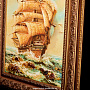 Картина янтарная "Корабль-парусник", фотография 3. Интернет-магазин ЛАВКА ПОДАРКОВ
