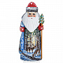 Деревянная статуэтка "Дед Мороз". Сюжет "Олени", фотография 1. Интернет-магазин ЛАВКА ПОДАРКОВ