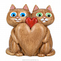 Статуэтка "Коты - я люблю больше", фотография 1. Интернет-магазин ЛАВКА ПОДАРКОВ