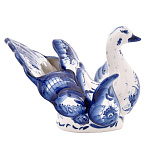  Гжель Салфетница "ЛЕБЕДЬ/ЖАР-ПТИЦА"