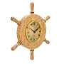 Часы настенные из карельской березы "Штурвал", фотография 3. Интернет-магазин ЛАВКА ПОДАРКОВ