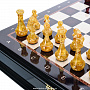Шахматный ларец с янтарными фигурами "Европа" 49х49 см, фотография 3. Интернет-магазин ЛАВКА ПОДАРКОВ
