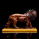 Скульптура из янтаря "Лев"