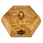 Шкатулка шестигранная из карельской березы "Камея", фотография 6. Интернет-магазин ЛАВКА ПОДАРКОВ