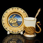 Кофейная пара "Лебедь". Златоуст