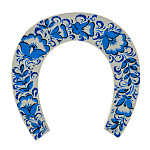 Подкова "На счастье". Хохлома