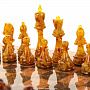 Шахматы из карельской березы с фигурами из янтаря 46х46 см, фотография 8. Интернет-магазин ЛАВКА ПОДАРКОВ
