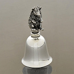 0016703/рельеф Бронза КОЛОКОЛЬЧИК "Ежик" хромированный 