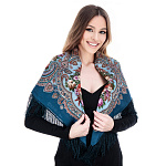 202399 Платок ППс шерсть 100% 89х89 1814-12 1С89-5-ПН