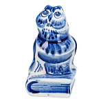0078089 ГЖЕЛЬ Скульптура СОВА на книге,  h=7,5 см