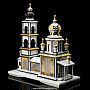 Часы интерьерные из камня "Православный храм". Златоуст, фотография 2. Интернет-магазин ЛАВКА ПОДАРКОВ