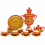 Чайный сервиз на 6 персон с самоваром "Предания старины". Хохлома, фотография 4. Интернет-магазин ЛАВКА ПОДАРКОВ